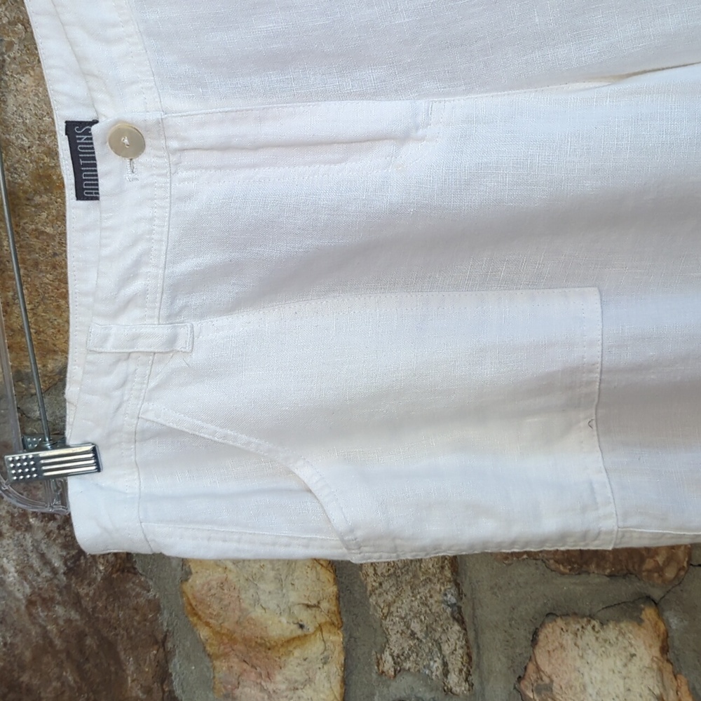 Chico's 100% Linen Cropped Wide-Leg Pants - Picture 9 of 9